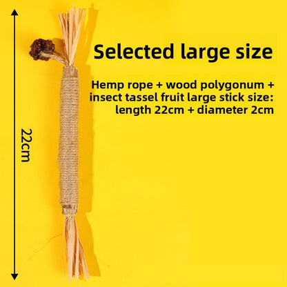 Natural Cat Chew Toy with Catnip for Dental Care