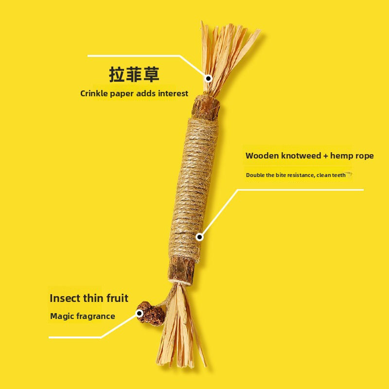 Natural Cat Chew Toy with Catnip for Dental Care