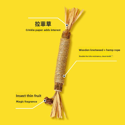 Natural Cat Chew Toy with Catnip for Dental Care