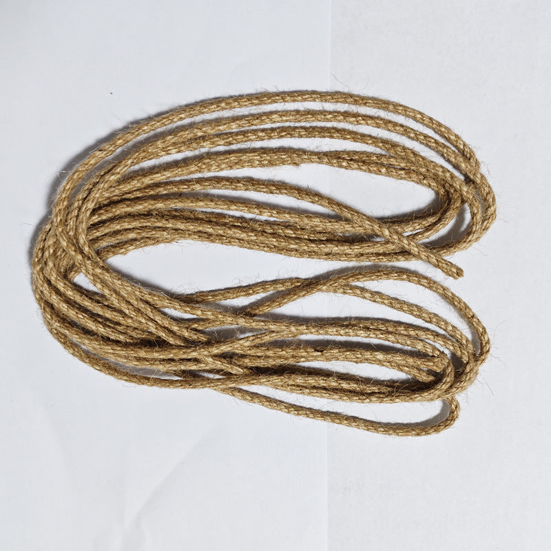 Wooden Cat Scratching Ball with Hemp Rope