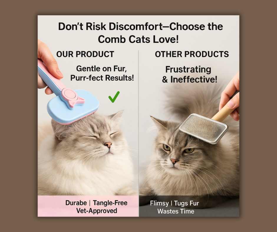 NO-TUG PET GROOMING BRUSH