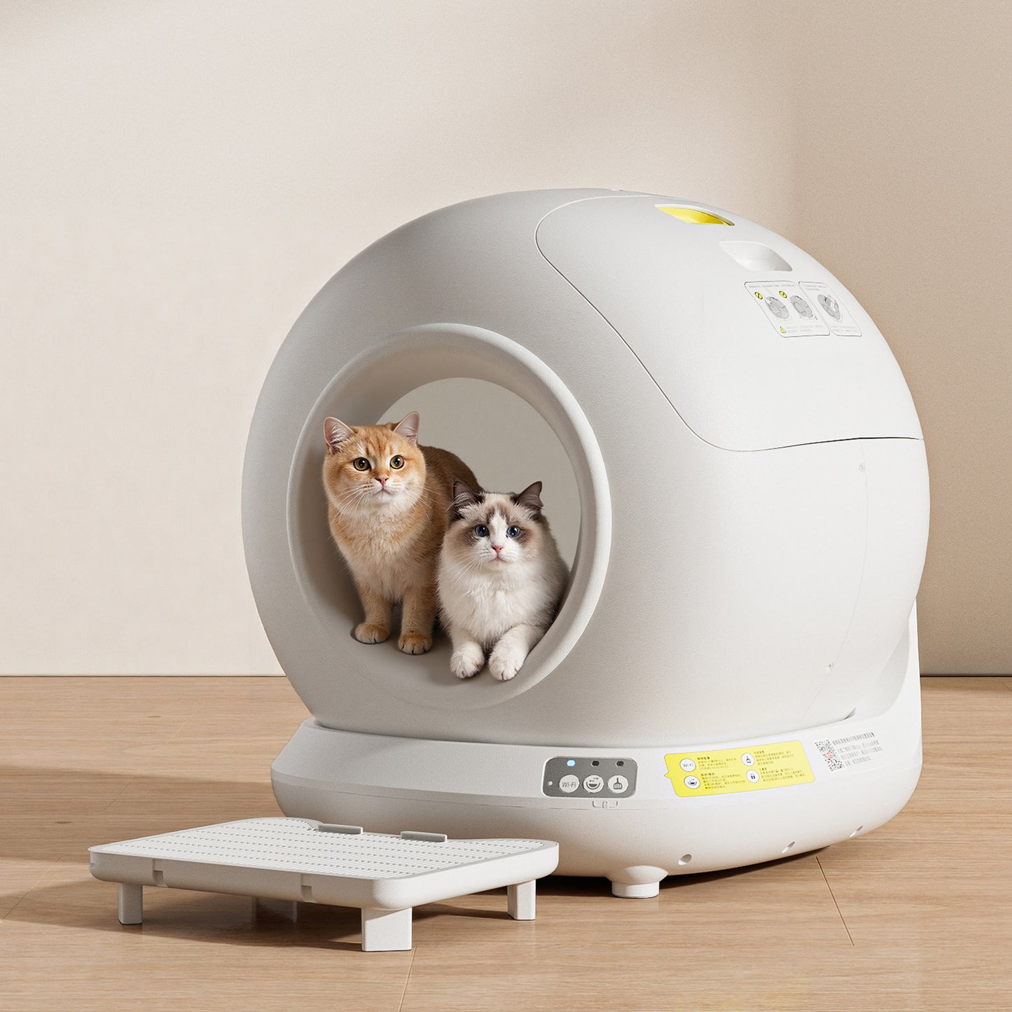 Automatic Self-Cleaning Cat Litter Box with App Control