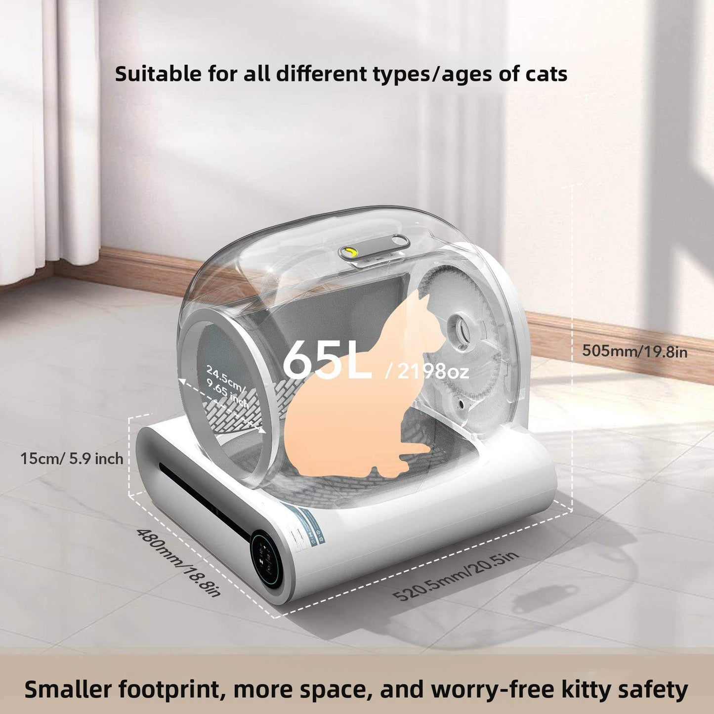 Automatic Self-Cleaning Cat Litter Box
