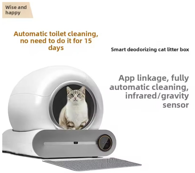 Automatic Self-Cleaning Cat Litter Box