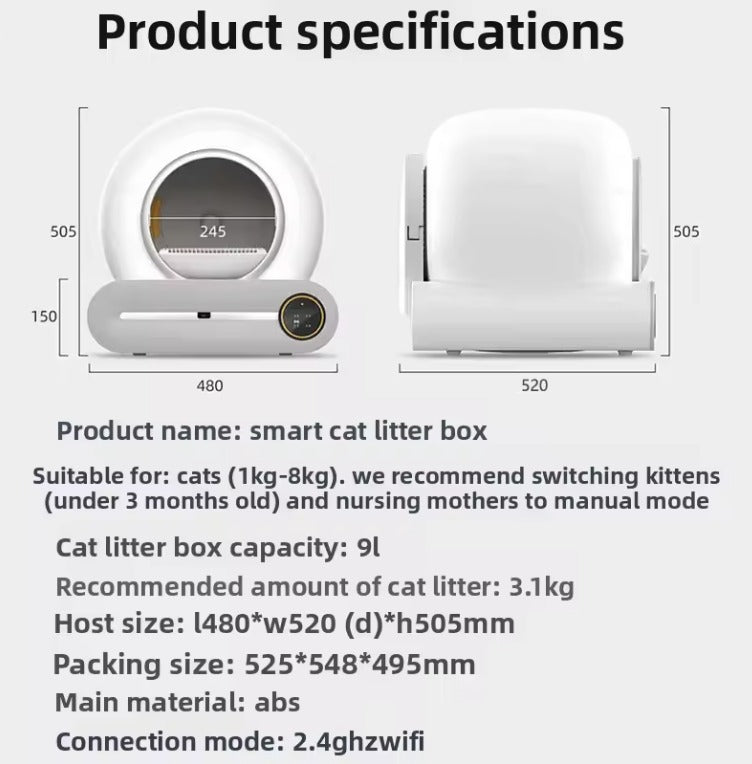 Automatic Self-Cleaning Cat Litter Box